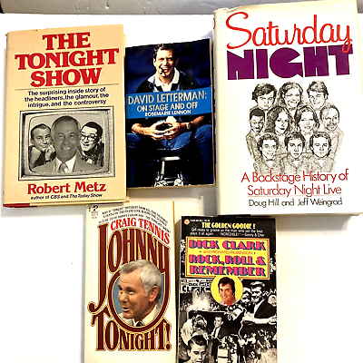 #ad 5 Books Nighttime TV Shows Johnny Tonight David Letterman Saturday Night Live $20.61