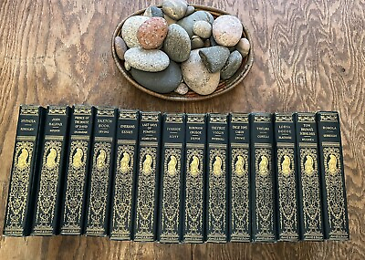 #ad Gilt Edged Collectible Set of Antiquarian Books: World#x27;s Famous Books $345.00