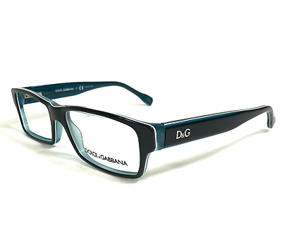 #ad Dolce and Gabbana Eyeglasses Frames DD1203 1870 Black Clear Blue 52 15 135 $119.99