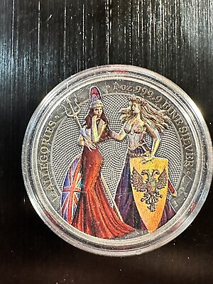 #ad 2019 Germania The Allegories Britannia amp; Germania Colored 1 oz silver Funky Holo $98.10