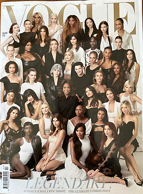 #ad British Vogue UK Magazine March 2024 Edward Enninful Final Edition Legendary $24.95
