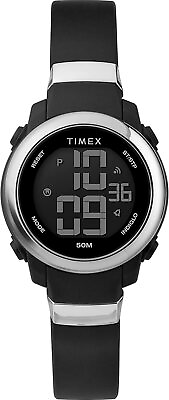 #ad Timex Marathon TW5M29300 Women#x27;s Black Digital Watch Resin Strap $29.95