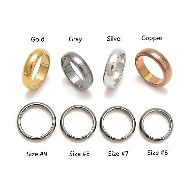 #ad Four Sizes Hematite Band Ring Basic Ring Arc Ring 4 Pcs Per Bag Sale By Bag $8.99