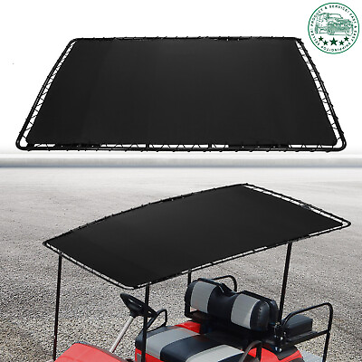 #ad Black Golf Cart Roof Top Fit for Club Car EZ GO Yamaha Extended Powder Coated $156.50
