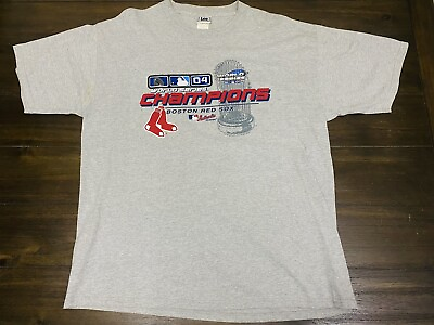 #ad 2004 Boston Red Sox World Series Champions LEE T Shirt Size XL Vintage $39.99