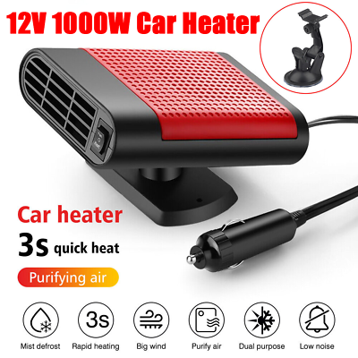 #ad 12V 1000W Car Heater Portable Electric Heating Fan Defogger Defroster Demister $9.95