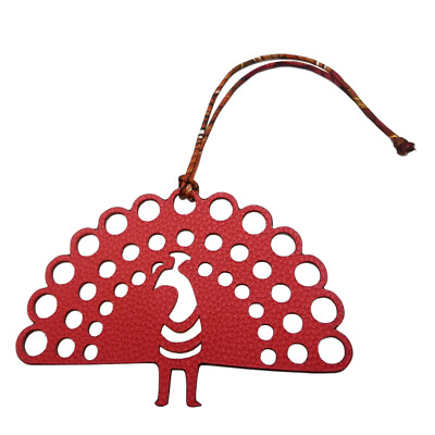 #ad HERMES Petit Ash Bag Charm Peacock Brown Rouge Togo Vo Epson Tokai Convenience S $444.90