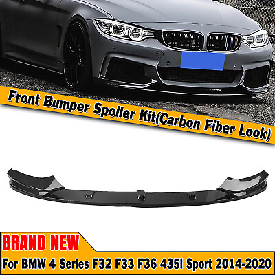 #ad Front Lip Spoiler Carbon Fiber For 2014 20 2019 BMW F32 F33 F36 4 Series M Sport $66.50