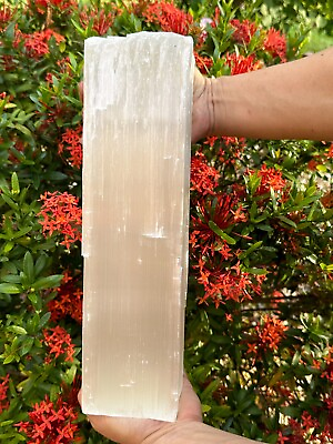 #ad Jumbo Selenite log Natural White Crystal Huge Selenite Log Giant Raw Selenite $78.95