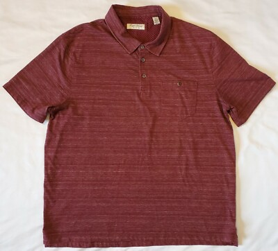 #ad English Laundry Short Sleeve Casual Polo Shirt Wine Mens Size XXL $15.10