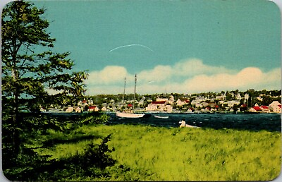 #ad Town of Baddeck Cape Breton Highlands Nova scotia Postcard $5.45