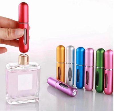 #ad 5ml Perfume Refill Bottle Portable Mini Refillable Spray Jar Scent Pump Empty $5.99