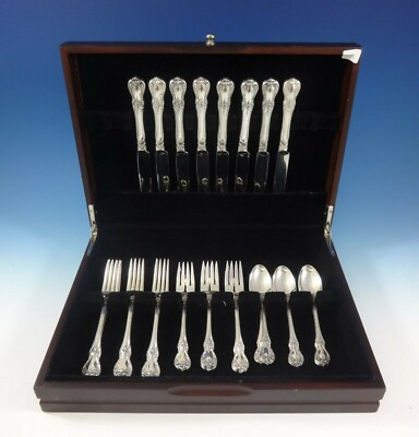 #ad Old Master Towle by Sterling Silver Flatware Set for 8 Service 32 Pieces $1595.00