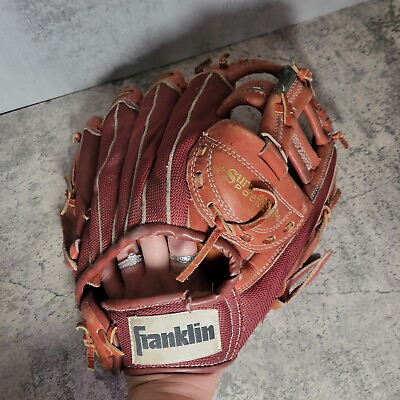 #ad Franklin XL PRO 660 Tanned Leather RHT 12quot; Baseball Fielders Glove 4405 8 $19.95