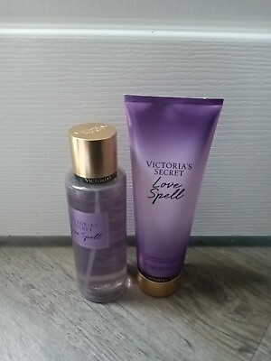 #ad #ad Victoria#x27;s Secret LOVE SPELL 8.4 oz Body Mist and Lotion SET NEW Mother#x27;s Day $20.00