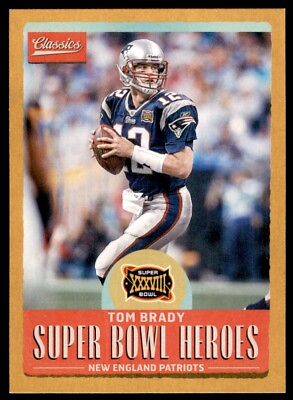 #ad 2017 Panini Classics Super Bowl Heroes Gold Parallel Tom Brady New England $5.99
