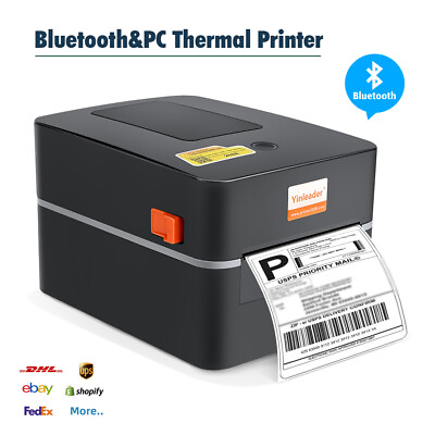 #ad #ad 4x6 Thermal Shipping Label Printer USB Bluetooth For UPS Etsy eBay etc Black $64.99