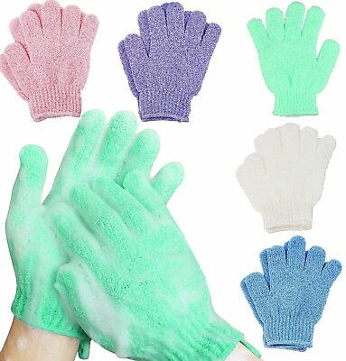 Exfoliating Spa Bath Gloves Shower Soap Clean Hygiene Body Scrub Loofah Massage $3.45
