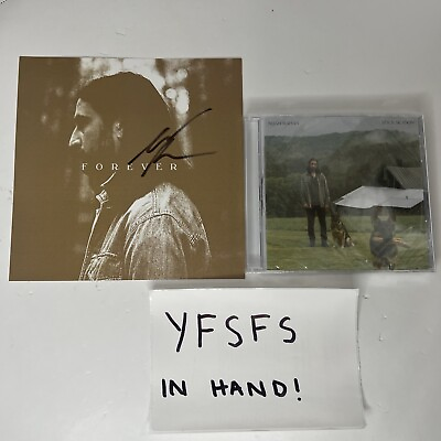 #ad Noah Kahan Signed Stick Season CD Album 7x7 Art Card Forever Autographed $49.99
