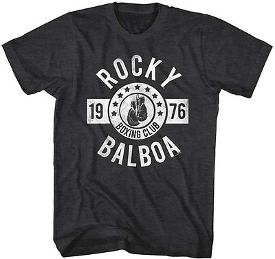#ad Rocky Balboa Mens New T Shirt 1976 Boxing Club Black Heather Sizes SM 5XL $59.99