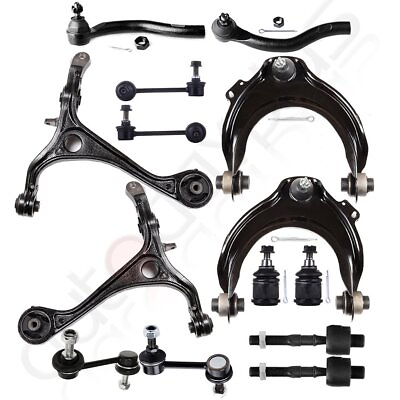 #ad 14Pcs Front UL Suspension Kit Control Arm Tie Rod End For 2003 07 Honda Accord $133.94
