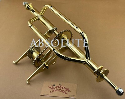 #ad VINTAGE 20 26quot; TRIKE CONVERSION KIT 1 SPEED COASTER 5 8 AXLE HH 505 IN GOLD. $349.98
