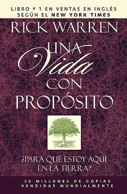 #ad Una Vida con Proposito Spanish Edition Hardcover By Warren Rick GOOD $5.82