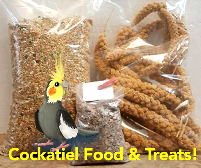 #ad Cockatiel or Love Bird Food amp; Treats 5Lbs Feed 8oz Millet Calcium amp; Mineral Bar $33.99