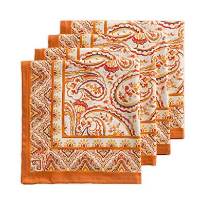 #ad Napkins 100% Cotton Set of 4 Decorative Cloth Napkin Washable Dinner Napkins ... $37.40