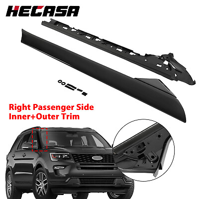 #ad Right Side Windshield A Pillar Molding INNER OUTER Trim For 11 19 Ford Explorer $32.99