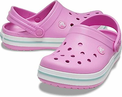 #ad Crocs Kids#x27; Crocband Clog Taffy Pink Girls Crocs $27.99