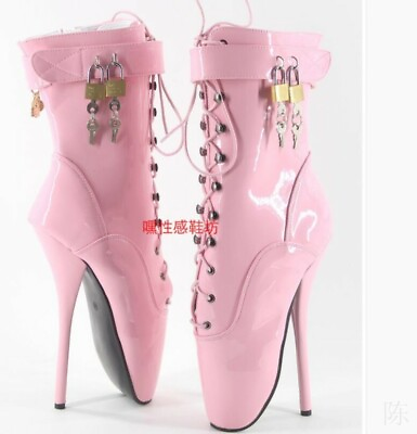 18cm Ballet High heeled Boots Lace Up Torture Spiritual Women#x27;s Sexy Stock Hot $103.91