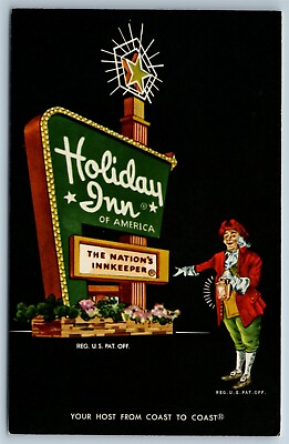 #ad Postcard Griffin Georgia Holiday Inn 1950s Chrome L1K $6.36