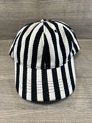 #ad Black amp; White Zebra Stripped Adjustable Unisex Ball Cap $6.22