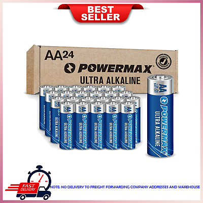#ad Powermax 24 Count AA Batteries Ultra Long Lasting Alkaline Battery $8.78