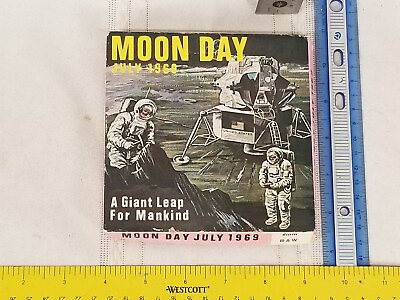 #ad VINTAGE MOON DAY JULY 1969 quot;A GIANT LEAPquot; 8mm bamp;w OFFICIAL NASA GAF FILM $47.50