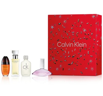 #ad NIB CALVIN KLEIN 4 Pc. Multi Line Fragrance Gift Set $104 Value $45.00
