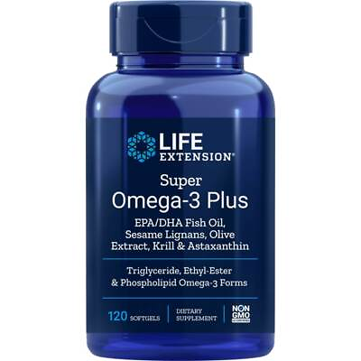 #ad Life Extension Super Omega 3 Plus 120 Sgels $38.25