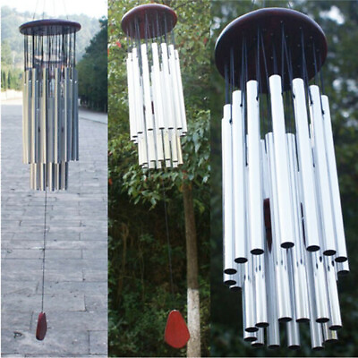 #ad Wind Chimes Outdoor Large Deep Tone 31 Inches Memorial Wind Chimes with 27 Tubes $13.59