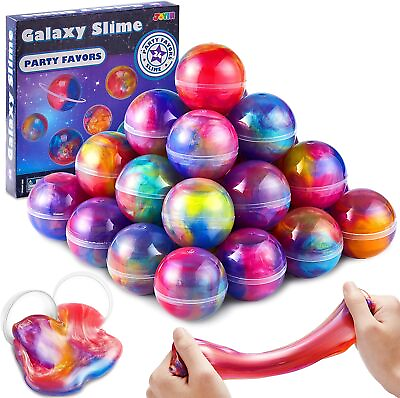 #ad Slime Party Favors 24 Pack Galaxy Slime Ball Party Favors Classroom Rewar $40.99