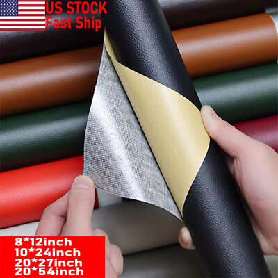 #ad Leather Repair Patch Self Adhesive Leather Refinisher Cuttable Sofa Repair Patch $7.59