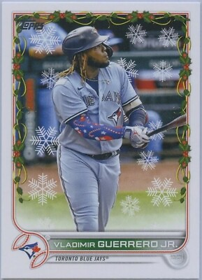 #ad 2022 Topps Holiday VLADIMIR GUERRERO JR. Candy Cane Sleeve Image Variation SP $7.95