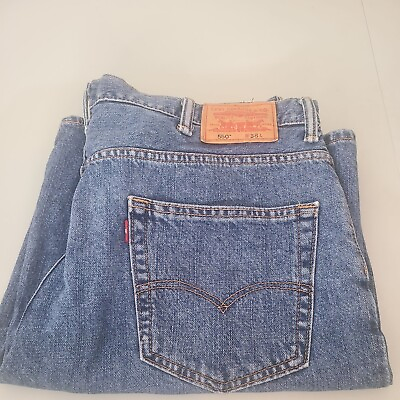 #ad Levis 550 Mens Jean Denim Shorts Vintage Relaxed Fit Sz 38 Cotton 10 in. Inseam $14.99