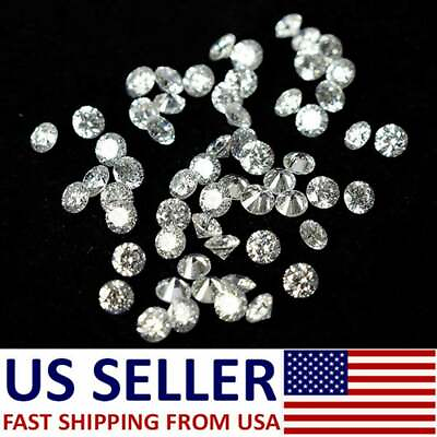#ad Natural Loose Diamond Round Shape I J White Color I2 I3 Clarity 1.25MM $183.08