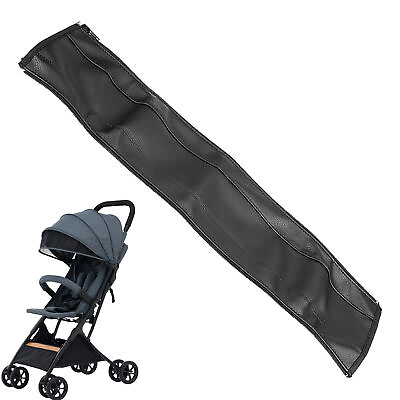 #ad 23quot; Baby Pram Stroller Pushchair Handle Grip Sleeve PU Leather Bumper Bar Cover $11.33