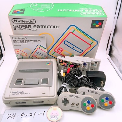 #ad Nintendo SFC Super Famicom Console boxed System amp; 3 games Set Very Good 4 21 1 $159.00