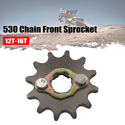 #ad #ad 530 Chain 12T 16T Front Sprocket for 125cc 250 350cc Dirt Pit Bike ATV Go Kart $11.99