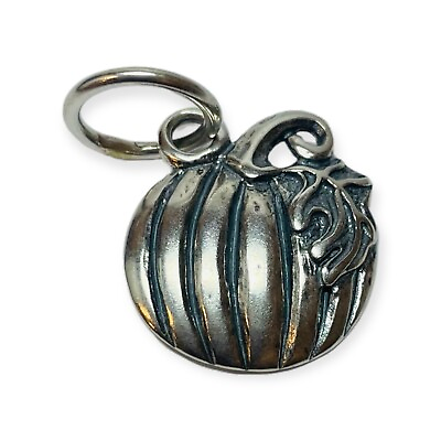 #ad Grace and Heart Sterling 925 Silver Pumpkin Pendant $20.00