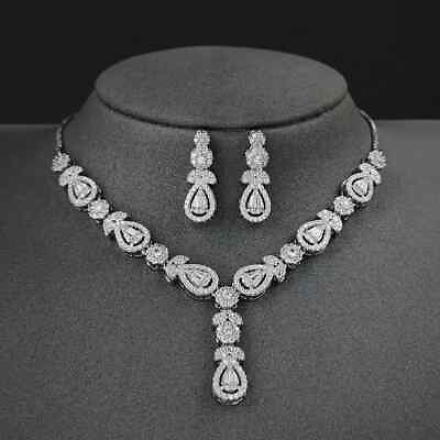 #ad New Luxury Pear Bridal Jewelry Set for Women Anniversary Gift Jewelry New $14.39