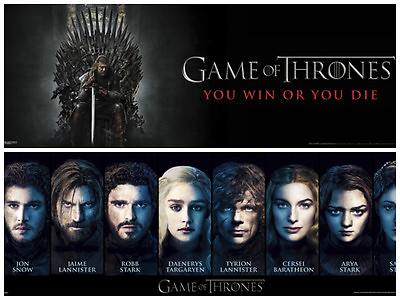 #ad Game of Thrones Characters Win or Die 2 Individual Posters Tyrion Danenerys Robb $19.99